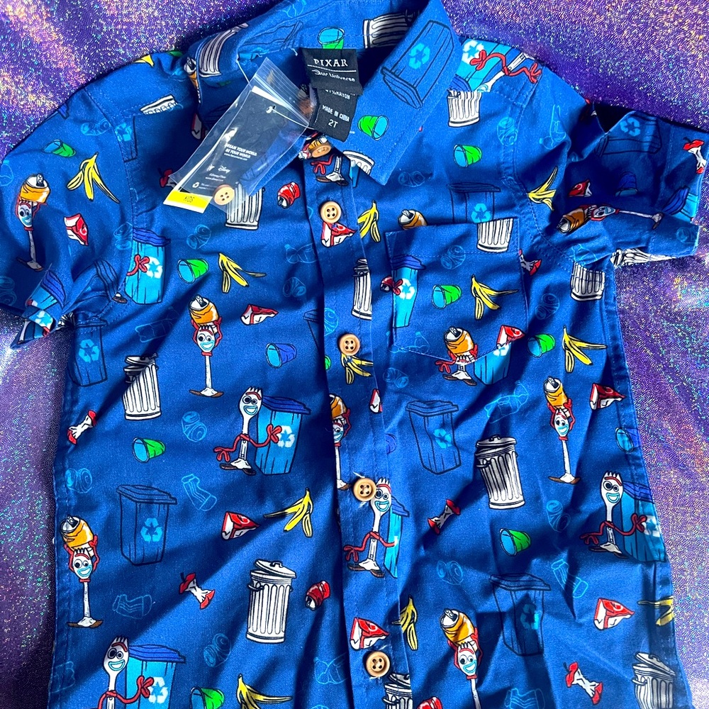 Disney Toy Story Forky Button up